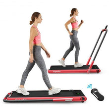 Load image into Gallery viewer, 2-in-1 Folding Treadmill with RC Bluetooth Speaker LED Display - Self Care Fitnezz