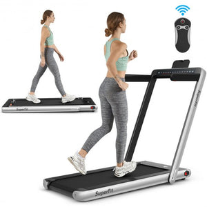 Folding Treadmill Dual Display with Bluetooth Speaker(2 in 1) - Self Care Fitnezz