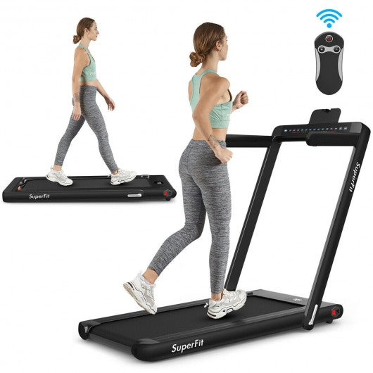 Electric Folding Treadmill with LED and Bluetooth Speaker - Self Care Fitnezz